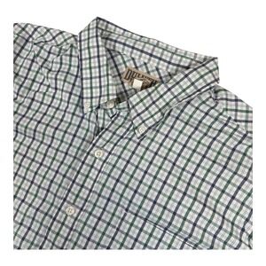Duluth Trading Nylon Stretch‎ LS Plaid Button Down Shirt Mens 2XLT
